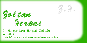 zoltan herpai business card